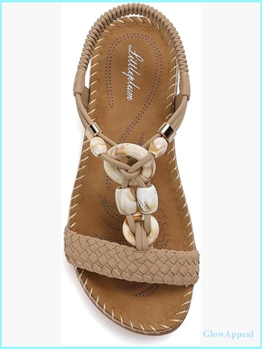 Women's Bohemian Braided Flat Sandals Arch Support Comfort Summer Shoes
